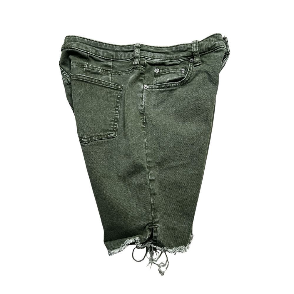 Free People Makai Cutoff Shorts in Army Green Size 29-30 waist / retro / Y2K - Picture 7 of 9